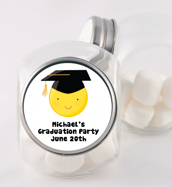 Emoji Graduate - Personalized Graduation Party Candy Jar
