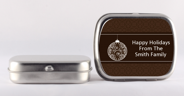 Festive Ornaments - Personalized Christmas Mint Tins