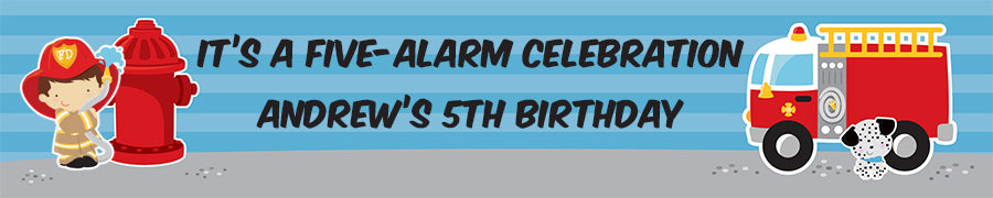 Future Firefighter - Personalized Birthday Party Banners