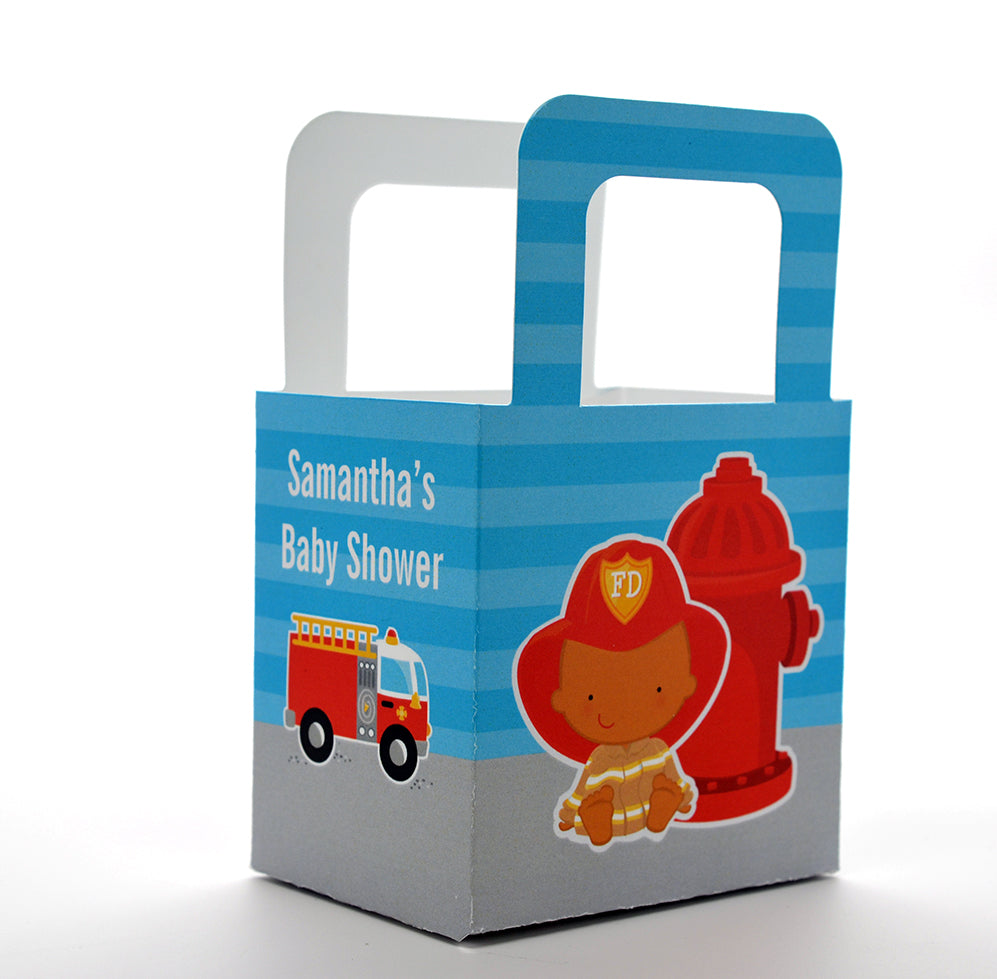 Future Firefighter - Personalized Baby Shower Favor Boxes