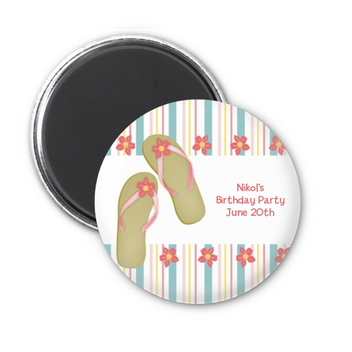 Flip Flops - Personalized Birthday Party Magnet Favors