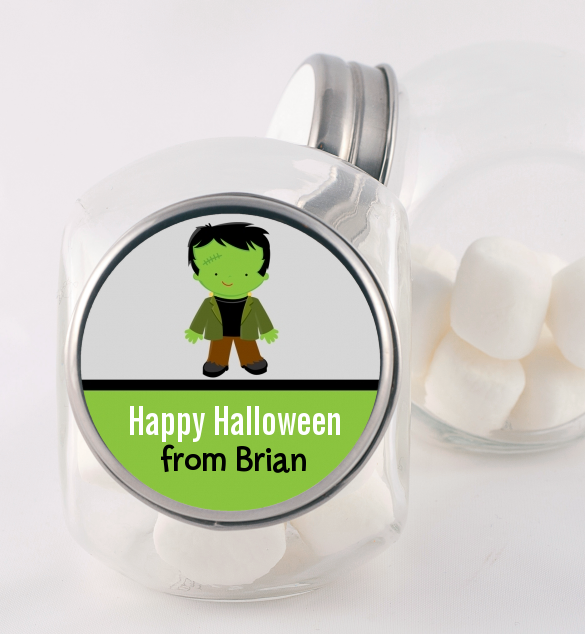 Frankenstein - Personalized Halloween Candy Jar