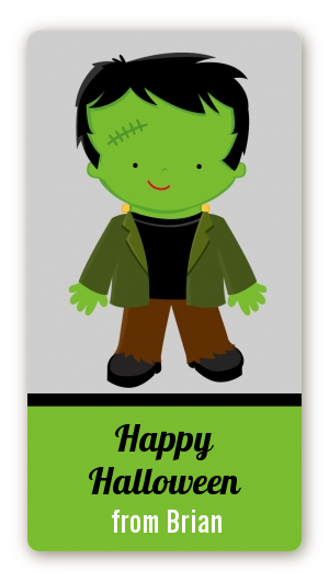 Frankenstein - Custom Rectangle Halloween Sticker/Labels