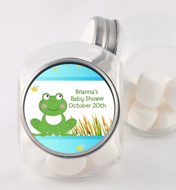 Froggy - Personalized Baby Shower Candy Jar