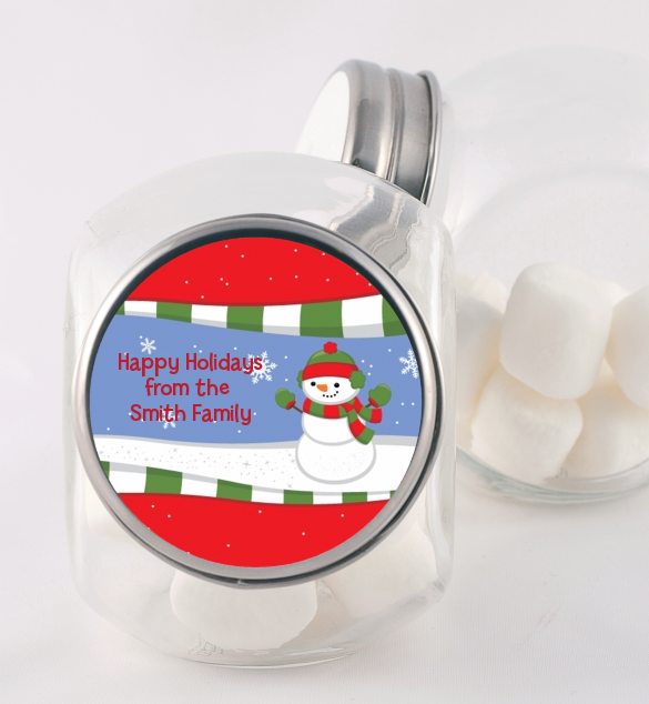 Frosty the Snowman - Personalized Christmas Candy Jar