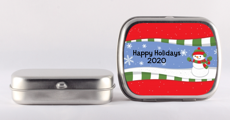Frosty the Snowman - Personalized Christmas Mint Tins
