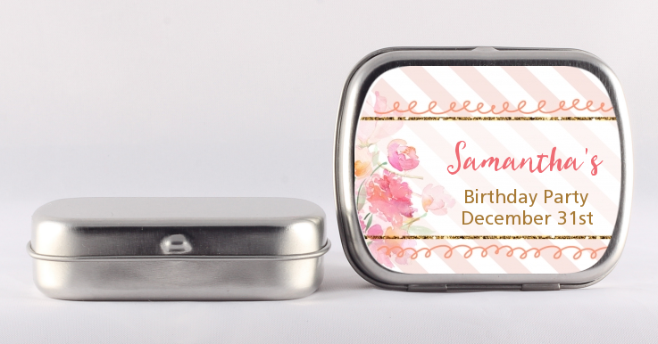 Fun to be One - 1st Birthday Girl - Personalized Birthday Party Mint Tins