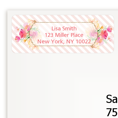 Fun to be One - 1st Birthday Girl - Birthday Party Return Address Labe ...