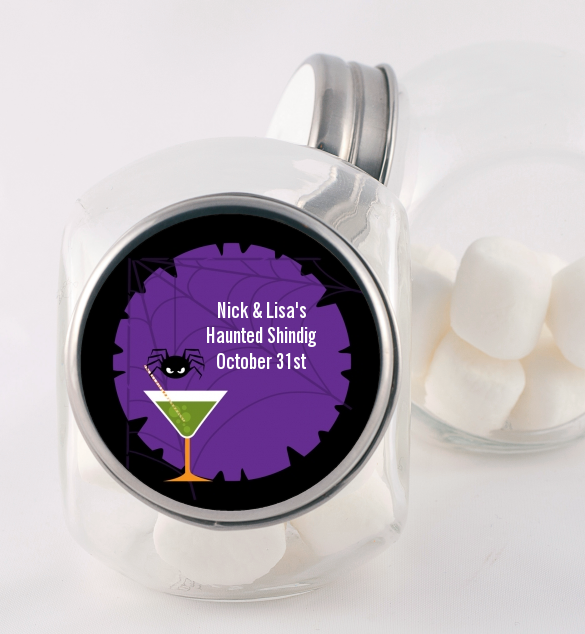 Funky Martini - Personalized Halloween Candy Jar