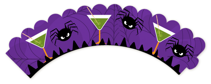 Funky Martini - Halloween Cupcake Wrappers