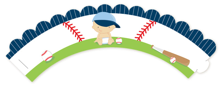 Future Baseball Player - Baby Shower Cupcake Wrappers