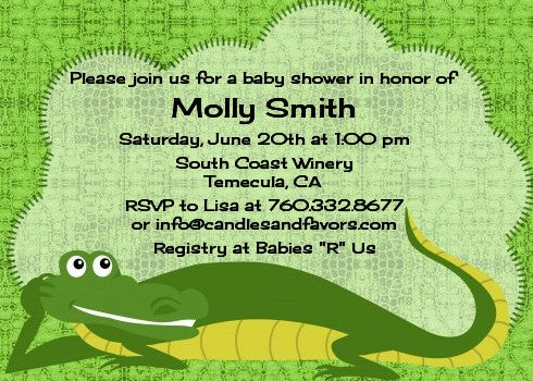 Gator - Baby Shower Invitations