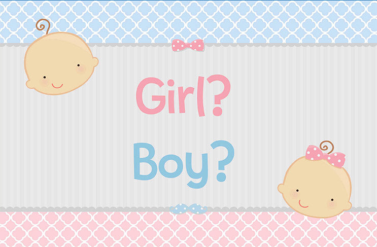 Gender Reveal - Personalized Baby Shower Placemats