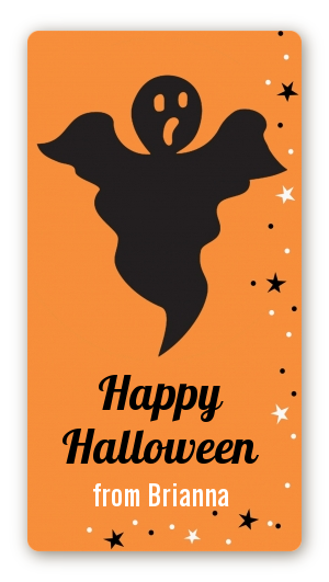 Ghost - Custom Rectangle Halloween Sticker/Labels