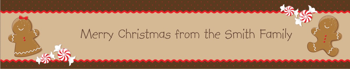 Gingerbread - Personalized Christmas Banners