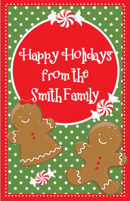 Gingerbread Party - Personalized Christmas Wall Art