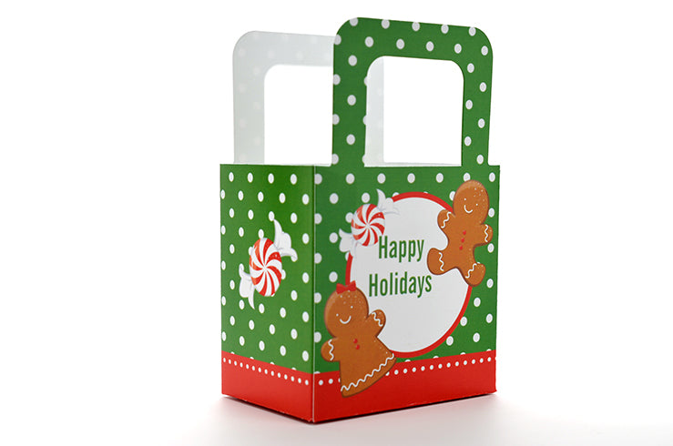 Gingerbread Party - Personalized Christmas Favor Boxes