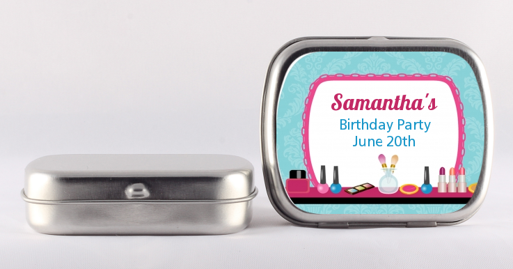 Glamour Girl Makeup Party - Personalized Birthday Party Mint Tins