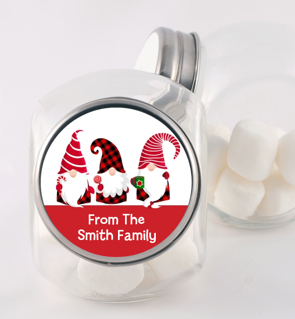 Gnome - Personalized Christmas Candy Jar