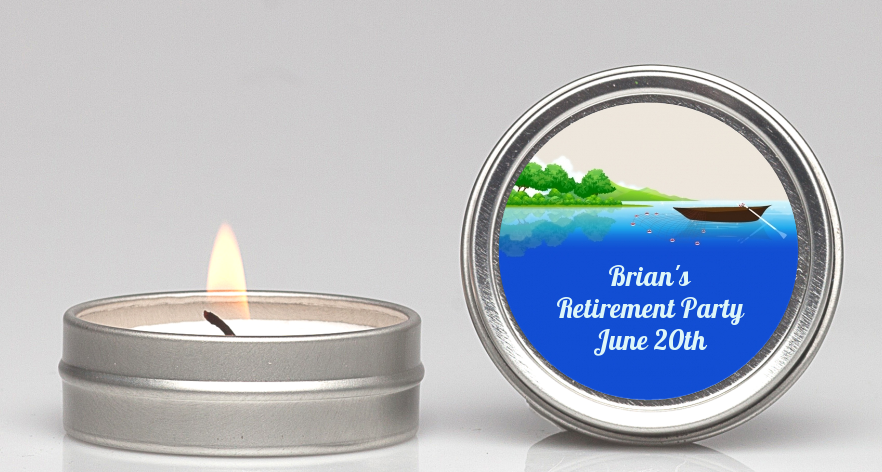 Gone Fishing - Retirement Party Candle Favors