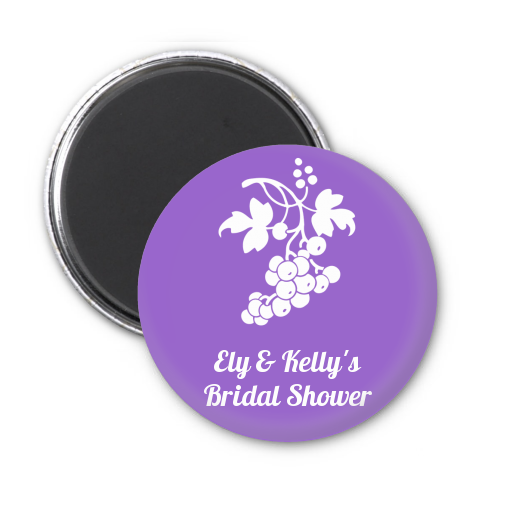 Grapes - Personalized Bridal Shower Magnet Favors