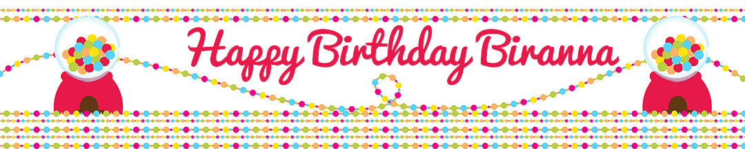 Gumball - Personalized Birthday Party Banners