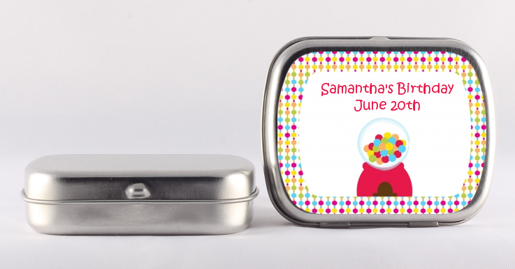 Gumball - Personalized Birthday Party Mint Tins