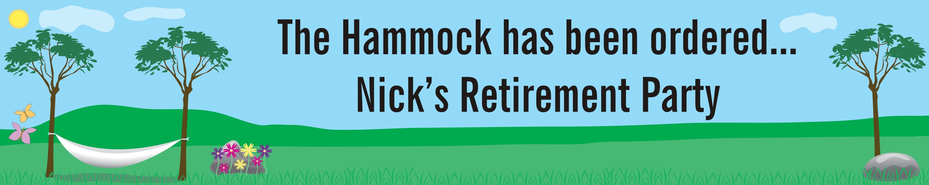 Hammock - Personalized Retirement Party Banners