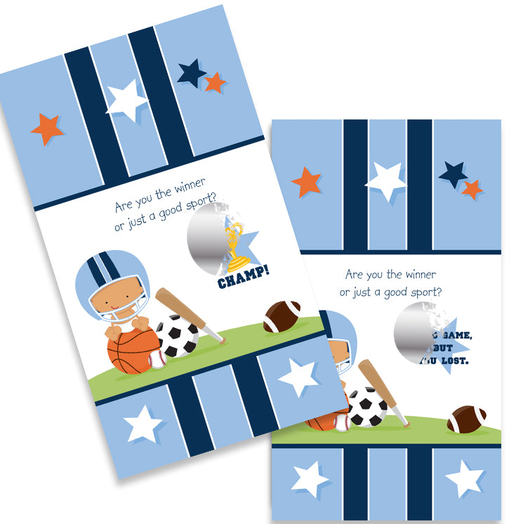 Sports Baby Hispanic - Baby Shower Scratch Off Game Tickets