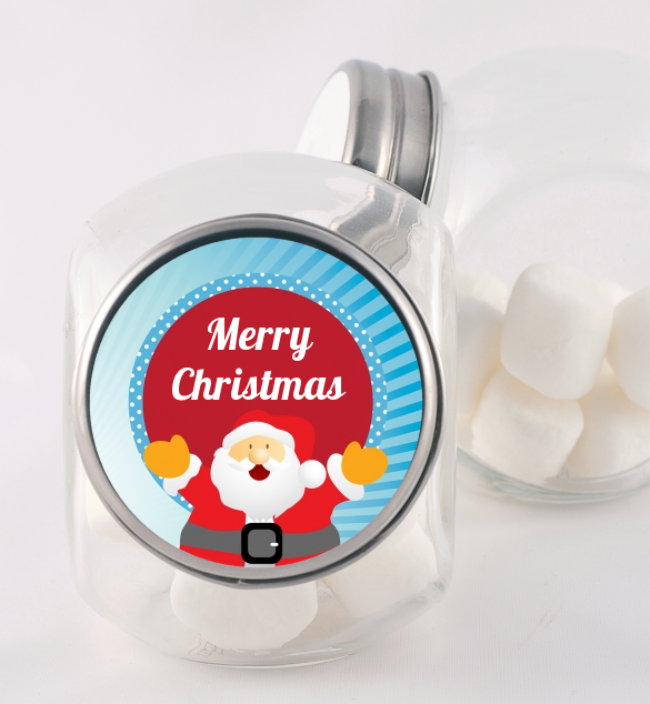 Ho Ho Ho Santa Claus - Personalized Christmas Candy Jar