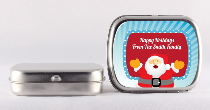 Ho Ho Ho Santa Claus - Personalized Christmas Mint Tins