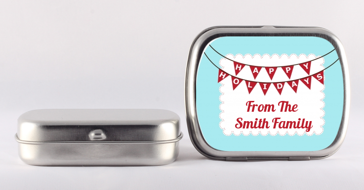 Hot Air Balloons - Personalized Christmas Mint Tins