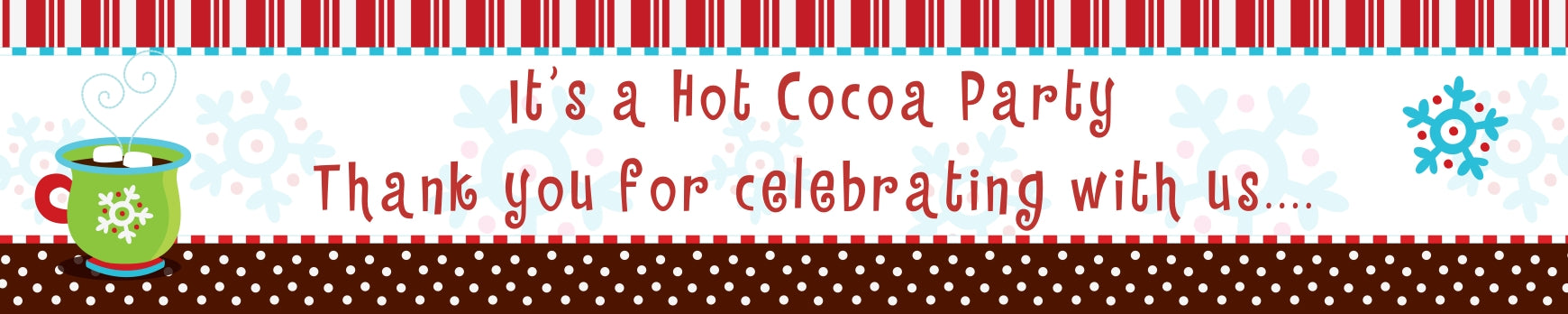 Hot Cocoa Party - Personalized Christmas Banners