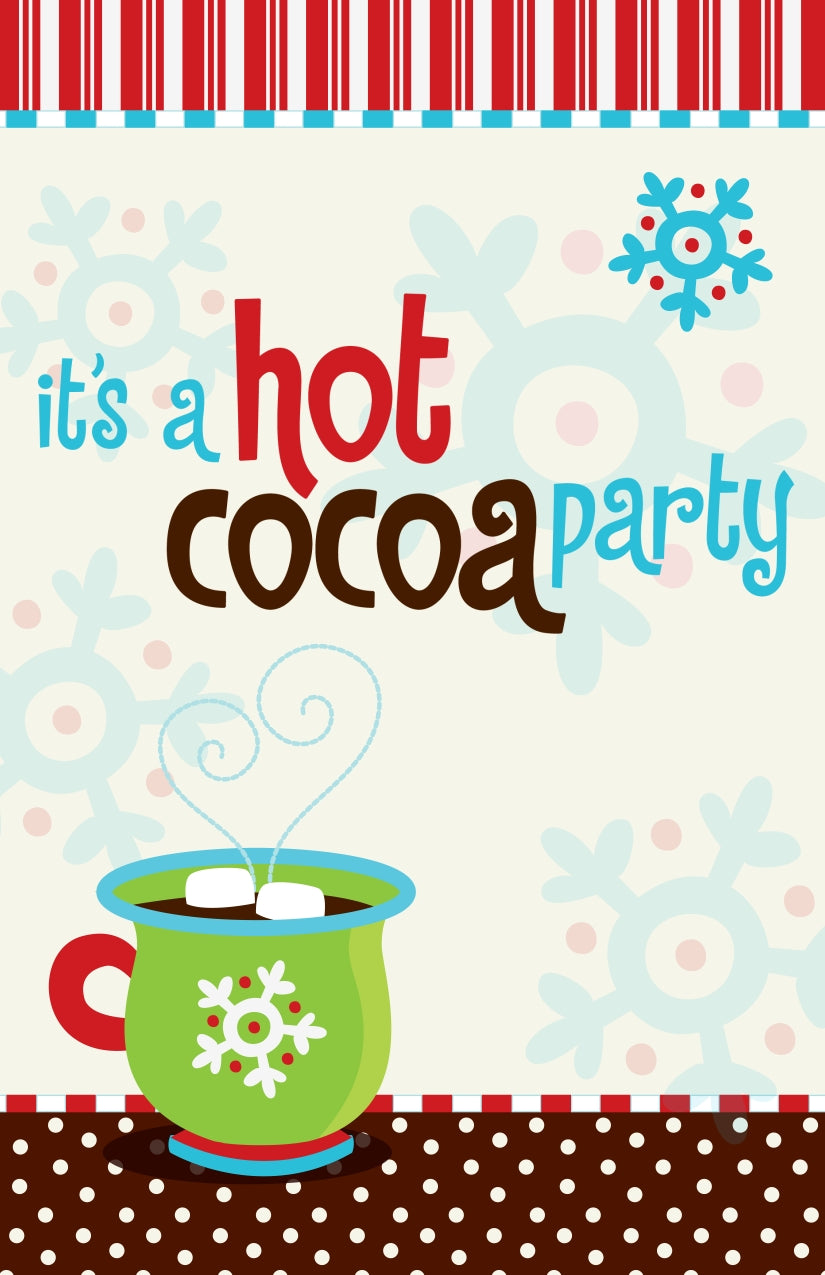 Hot Cocoa Party - Personalized Christmas Wall Art