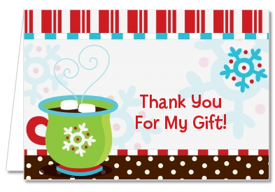 Hot Cocoa Party - Christmas Thank You Cards