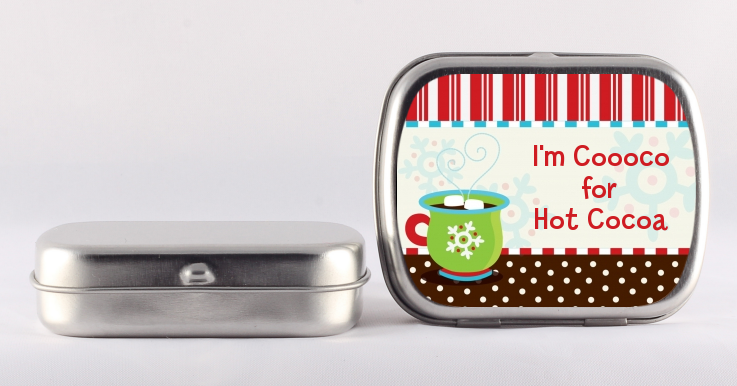 Hot Cocoa Party - Personalized Christmas Mint Tins