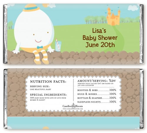 Humpty Dumpty - Personalized Baby Shower Candy Bar Wrappers
