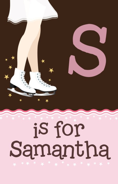 Ice Skating - Personalized Birthday Party Wall Art