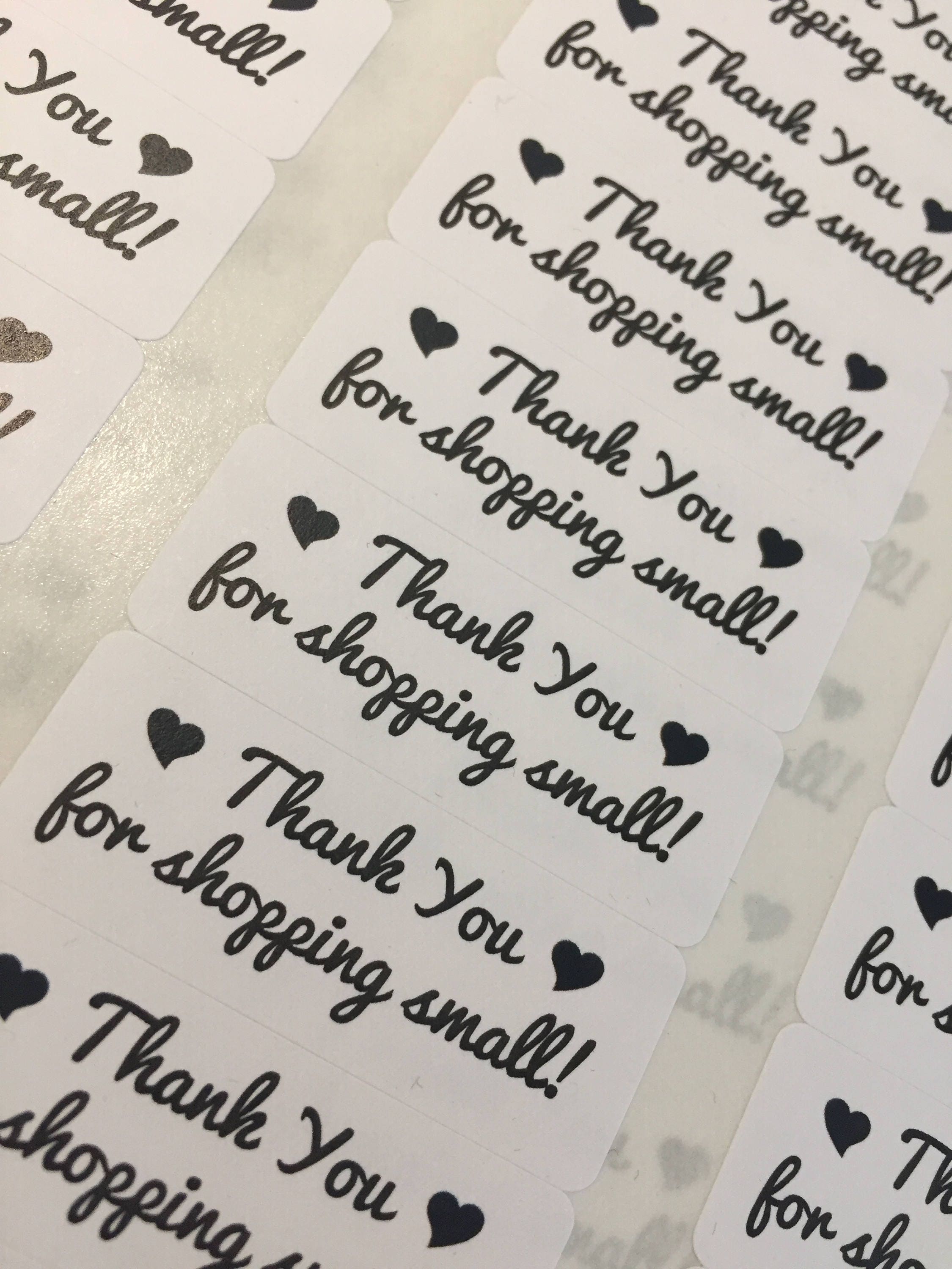 Thank you for supporting a small business- Small Business Packaging - Thank You Labels - Thank You Stickers - 60 Stickers