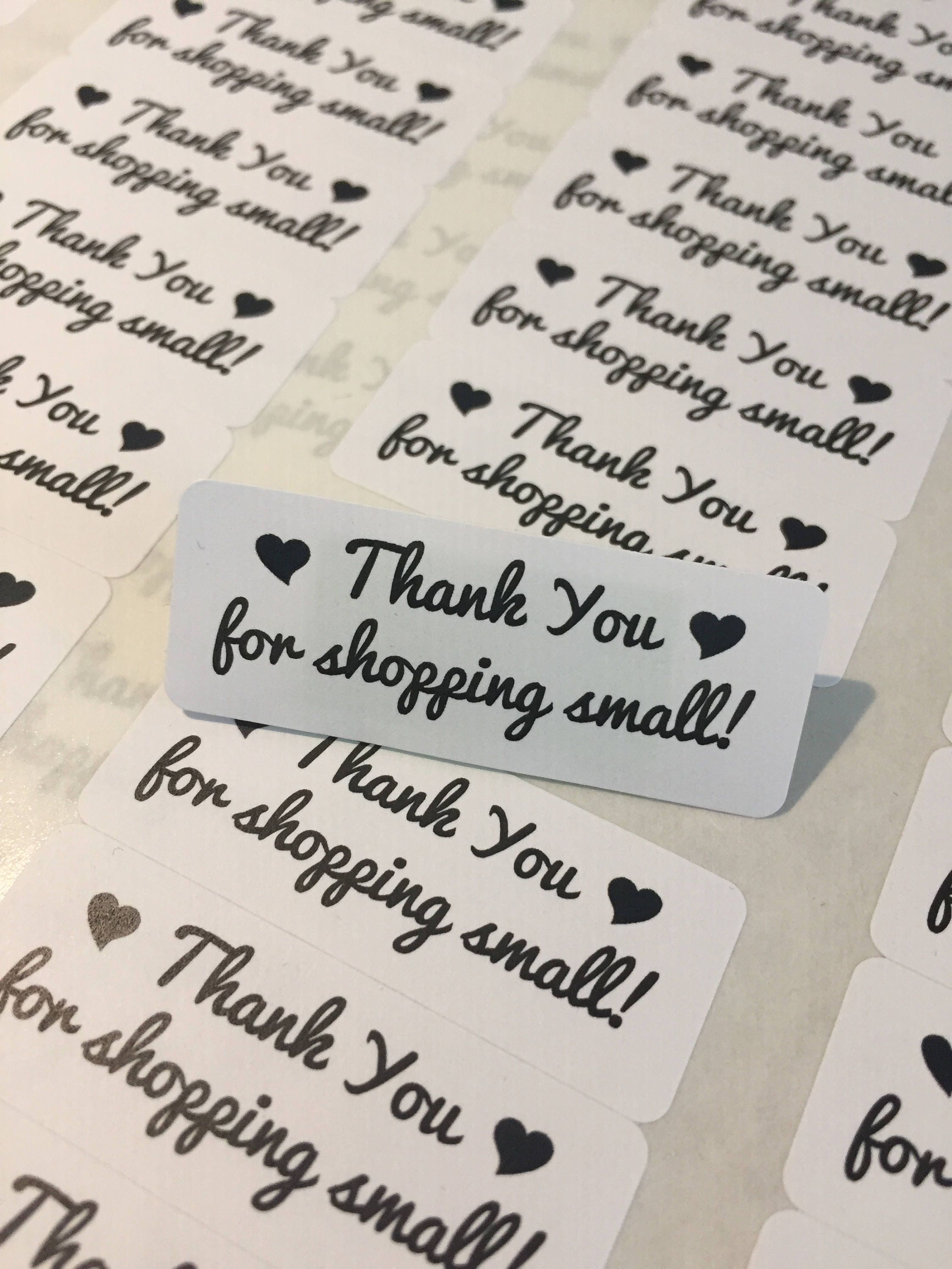 Thank you for supporting a small business- Small Business Packaging - Thank You Labels - Thank You Stickers - 60 Stickers