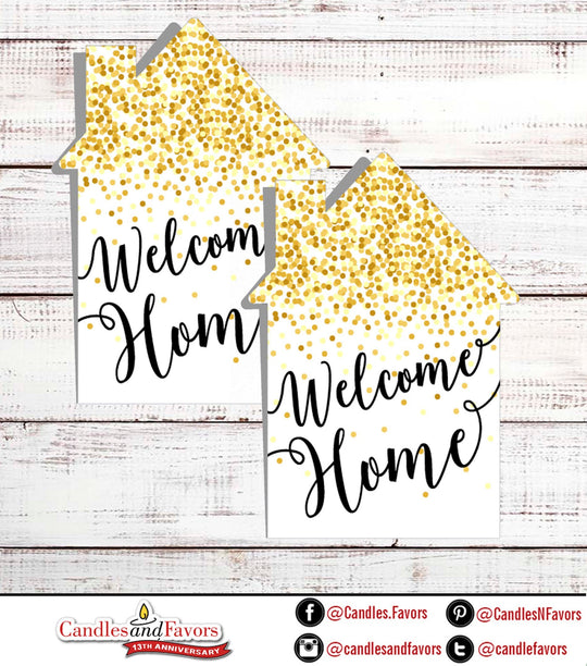 Welcome Home Invitation  - Real Estate Welcome Home Cards- Custom House Shaped New Home Invitations - Printed Welcome Home Cards