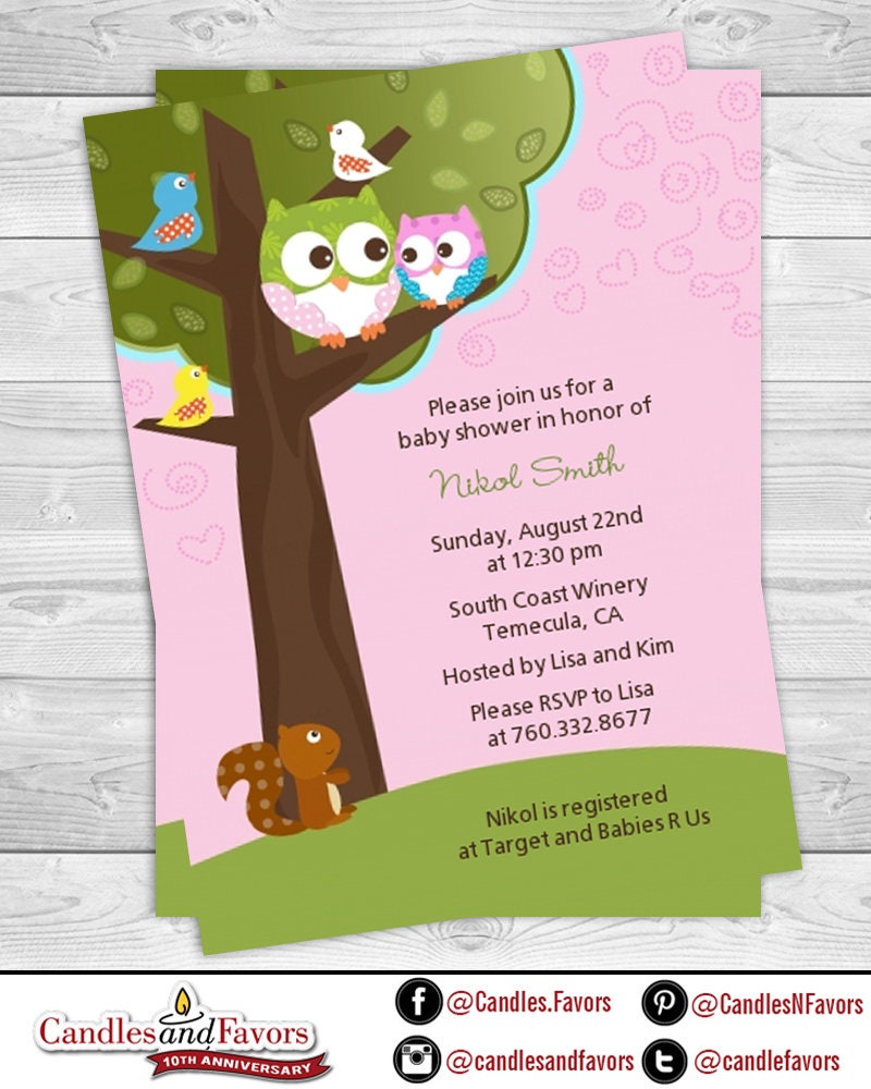 Pink Owl - Look Whooo's Having A Girl - Baby Shower Gift Bingo Game - Baby Bingo Printable