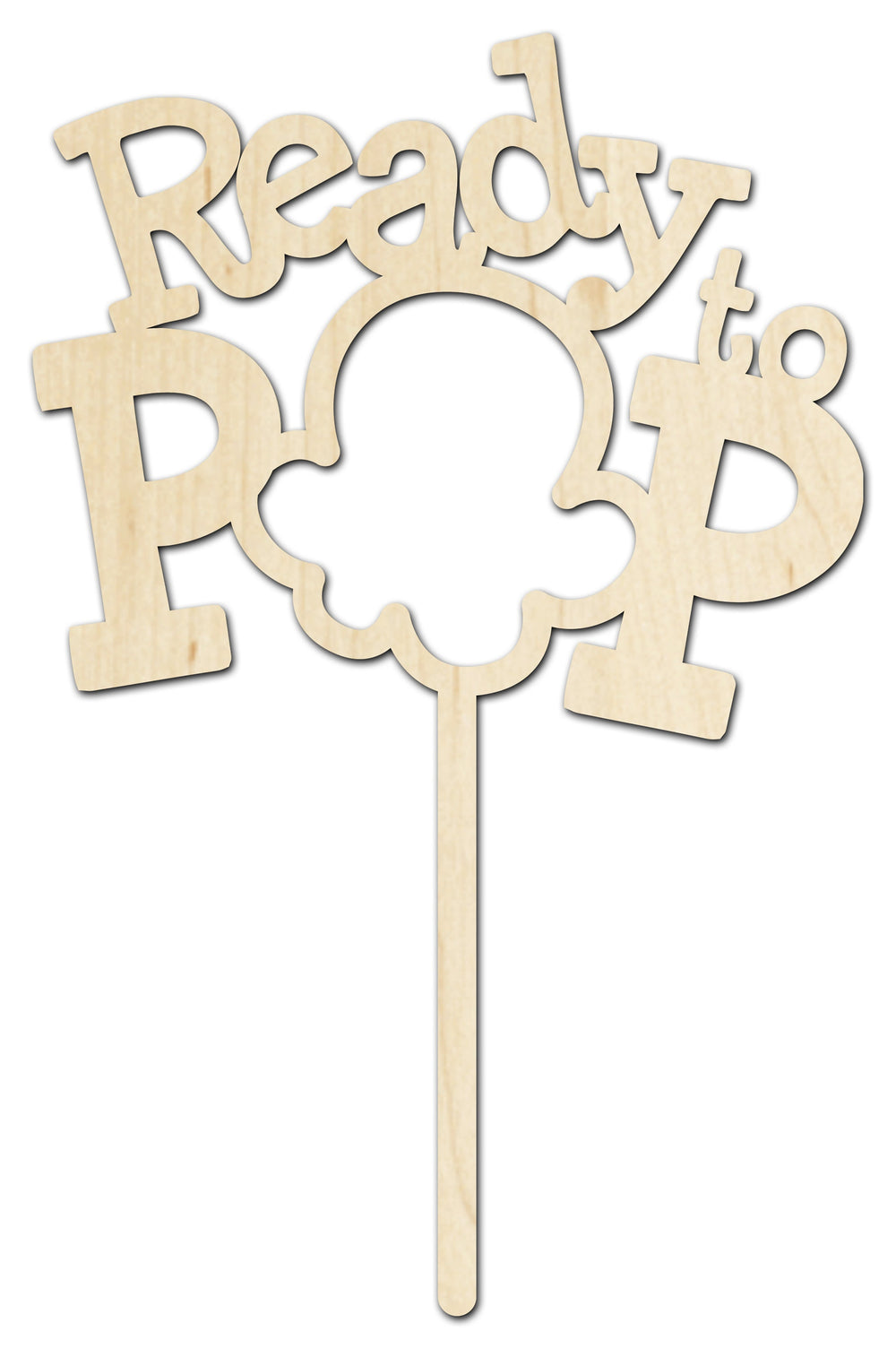 Ready To Pop Kernel Baby Shower Cake Toppers | Baby Shower Cake Topper for Girl | Baby Shower Cake Topper for Boy | Maple Plywood Topper