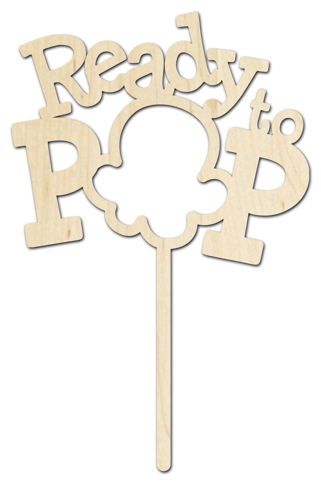 Ready To Pop Kernel Baby Shower Cake Toppers | Baby Shower Cake Topper for Girl | Baby Shower Cake Topper for Boy | Maple Plywood Topper