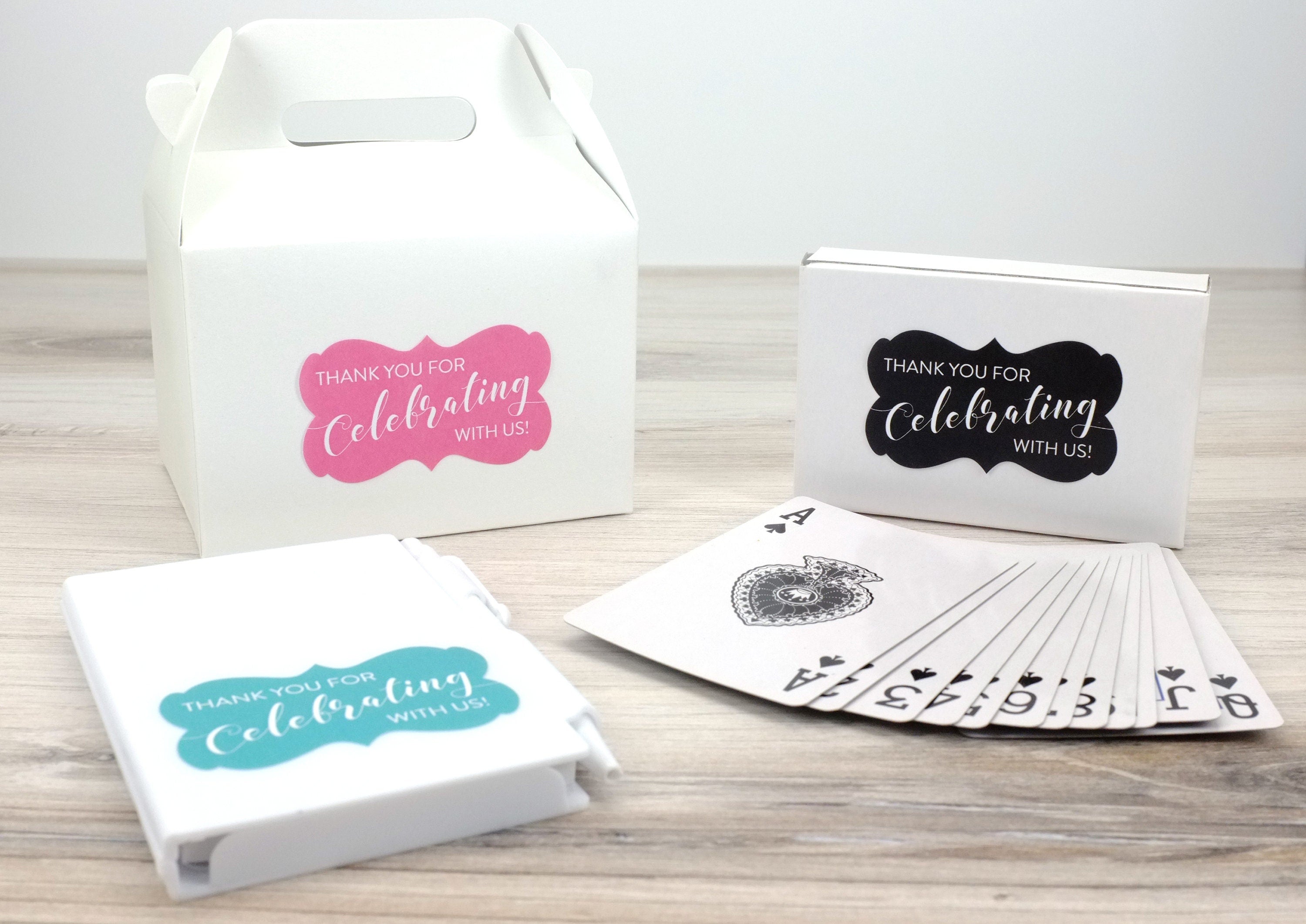 Thank You for Celebrating with Us Stickers, 36 ct,  Bridal, Wedding, Baby Shower Labels
