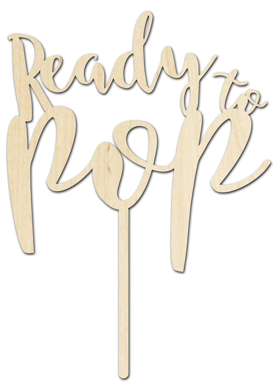 Elegant Ready To Pop Baby Shower Cake Topper | Baby Shower Cake Topper for Girl | Baby Shower Cake Topper for Boy | Maple Plywood Topper