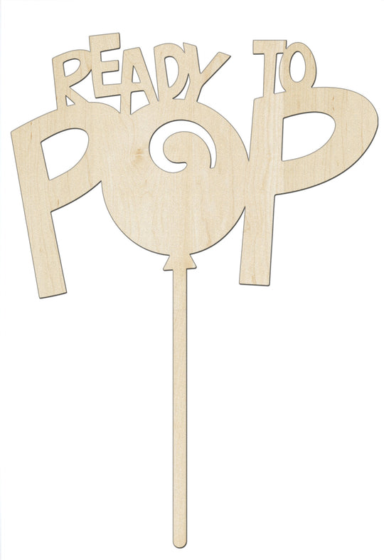 Ready To Pop Balloon Baby Shower Cake Toppers | Baby Shower Cake Topper for Girl | Baby Shower Cake Topper for Boy | Maple Plywood Topper