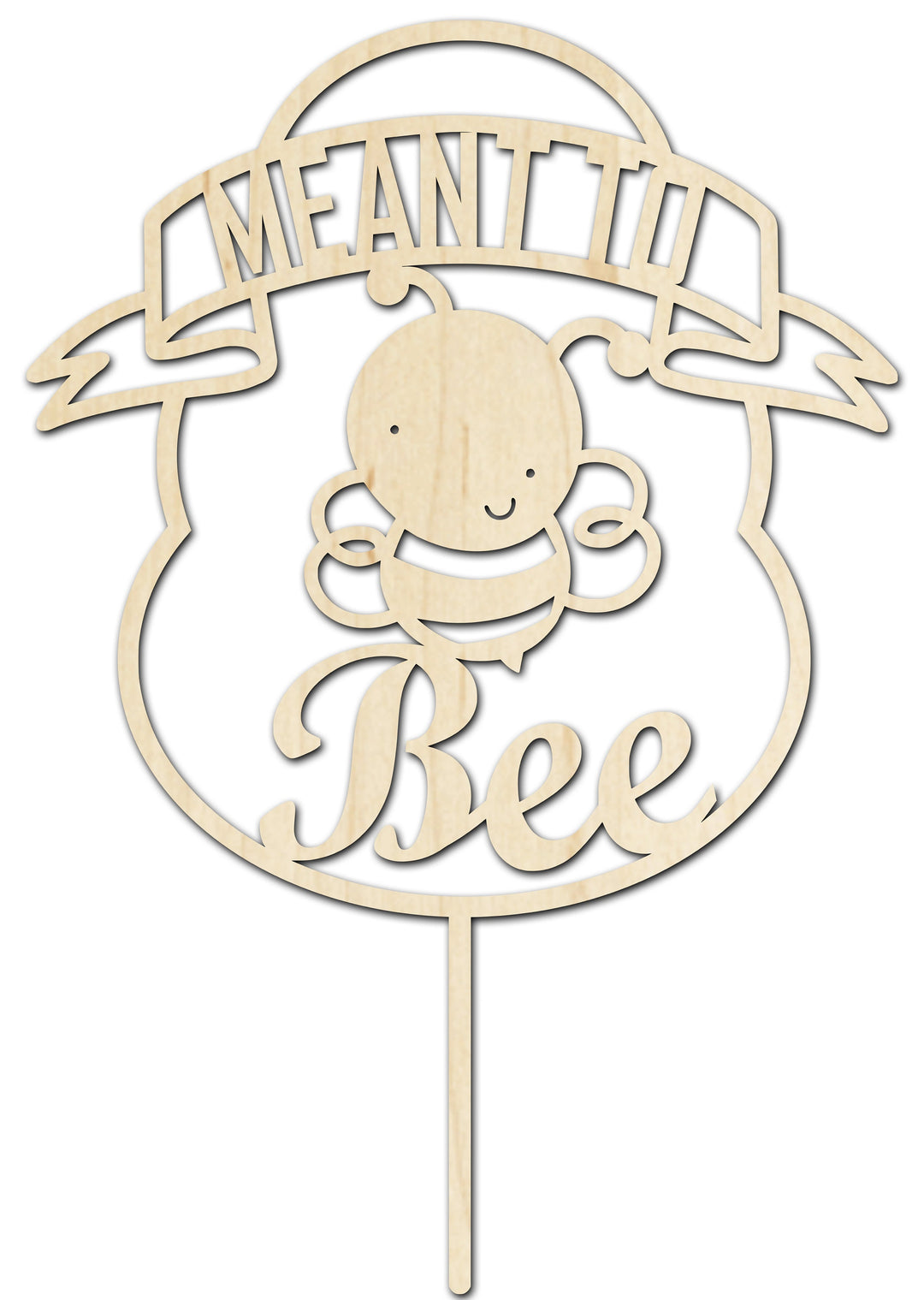 Meant to Bee Bridal Shower Cake Topper | Wedding Cake Decorations | Bridal Shower Cake Decoration | Meant to Be Wedding Decor | Maple Topper