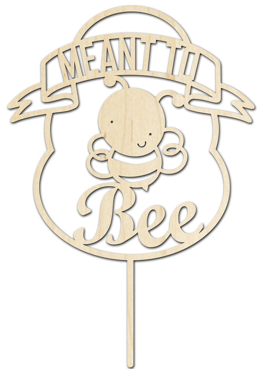 Meant to Bee Bridal Shower Cake Topper | Wedding Cake Decorations | Bridal Shower Cake Decoration | Meant to Be Wedding Decor | Maple Topper