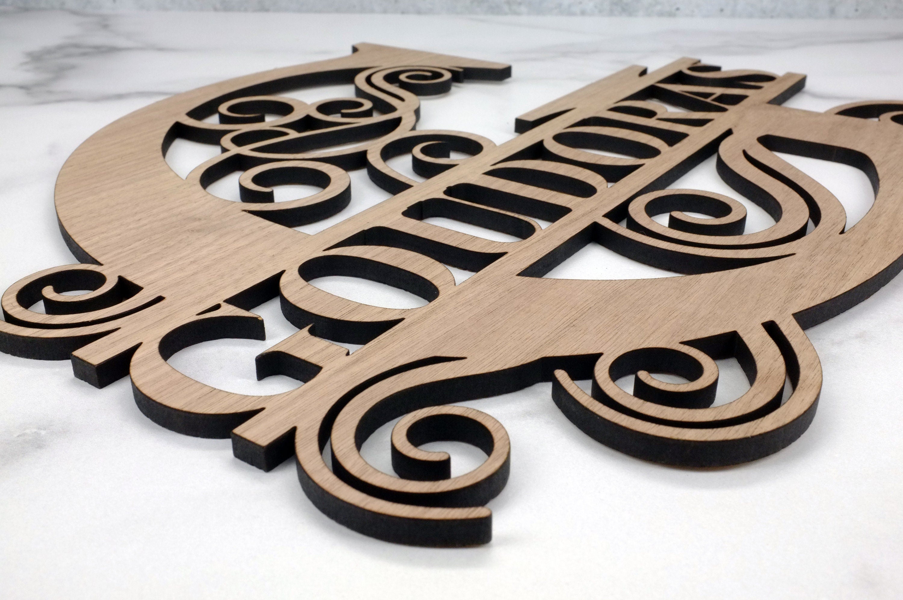 Last Name Monogram, Maple Wood Monogram, Letter Monogram Door Hanger, Wedding Monogram, Nursery Monogram, Wooden Initials